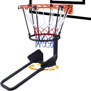 Basketball Return Attachment, Rotate 180° Basketball Hoop Return, Metal Basketball Hoop Return, Durable Strong Impact Resistance,Training Shoot a Basket Efficiently, Basketball Rebounder for 18" Rim