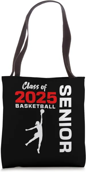 Basketball Senior Matching Class of 2025 Senior Basketball Tote Bag
