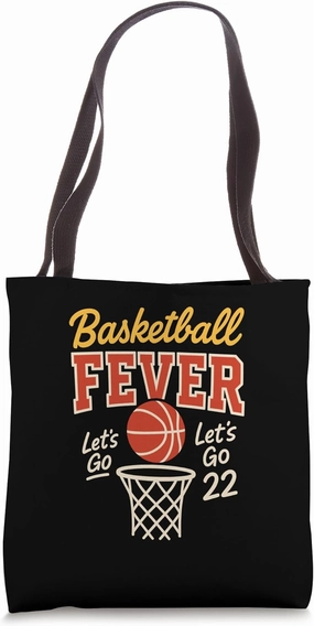 Basketball Fever Retro Sportswear for Basketball Fans Tote Bag