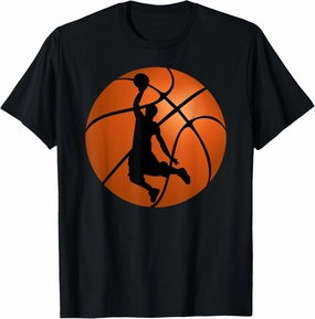 Basketball Player Dunk Dribbling Basketball Sports Game Day T-Shirt