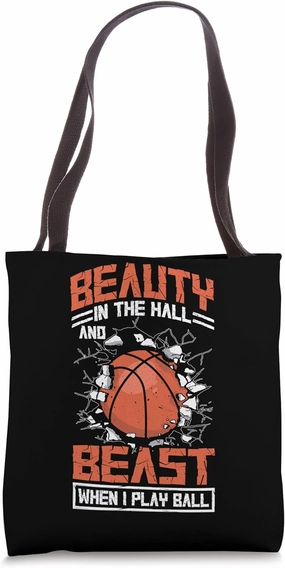 Beauty In The Hall And Beast When I Play Ball Tote Bag