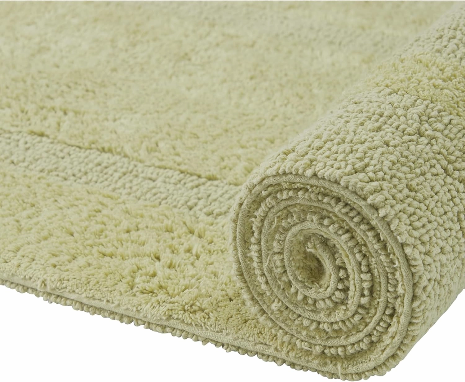 Better Trends 20" x 60" Runner Bath Room Rug 100% Cotton Extra Soft Water Absorbent Reversible, Washable Luxury Long Mat for Bath Room Floor, Tub, Laundry Room Oeko-Tex Certified Sage Lux Collection