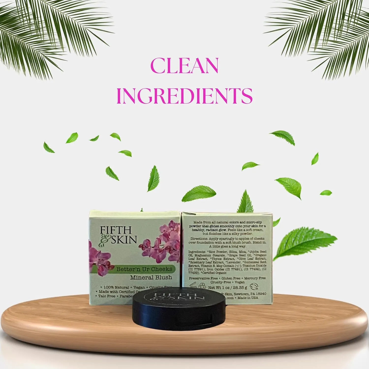 Better'n Ur Cheeks (DUSTY ROSE) MINERAL BLUSH | Made in USA | Pressed Powder | Organic | Cruelty Free | Talc Free | Paraben Free | Long Lasting
