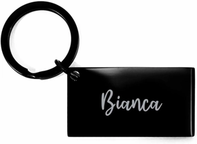 Bianca Keychain Personalized Name Gifts for Bianca Girls Women Her Birthday Christmas Stainless Steel Key Chain