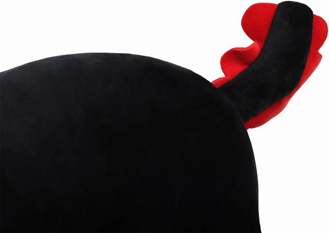 Black Axolotl Plush Pillow Cute and Soft Axolotl Stuffed Animal Kawaii Plushie Toy Great Gift for Kids and Adult, 19.7"