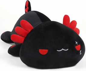 Black Axolotl Plush Pillow Cute and Soft Axolotl Stuffed Animal Kawaii Plushie Toy Great Gift for Kids and Adult, 19.7"