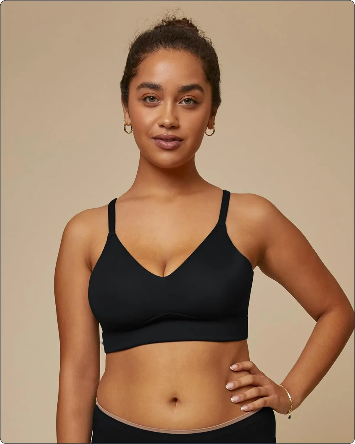 Bliss Triangle Bralette - Ultra-Soft & Lightweight, Deep V Bralette for Women
