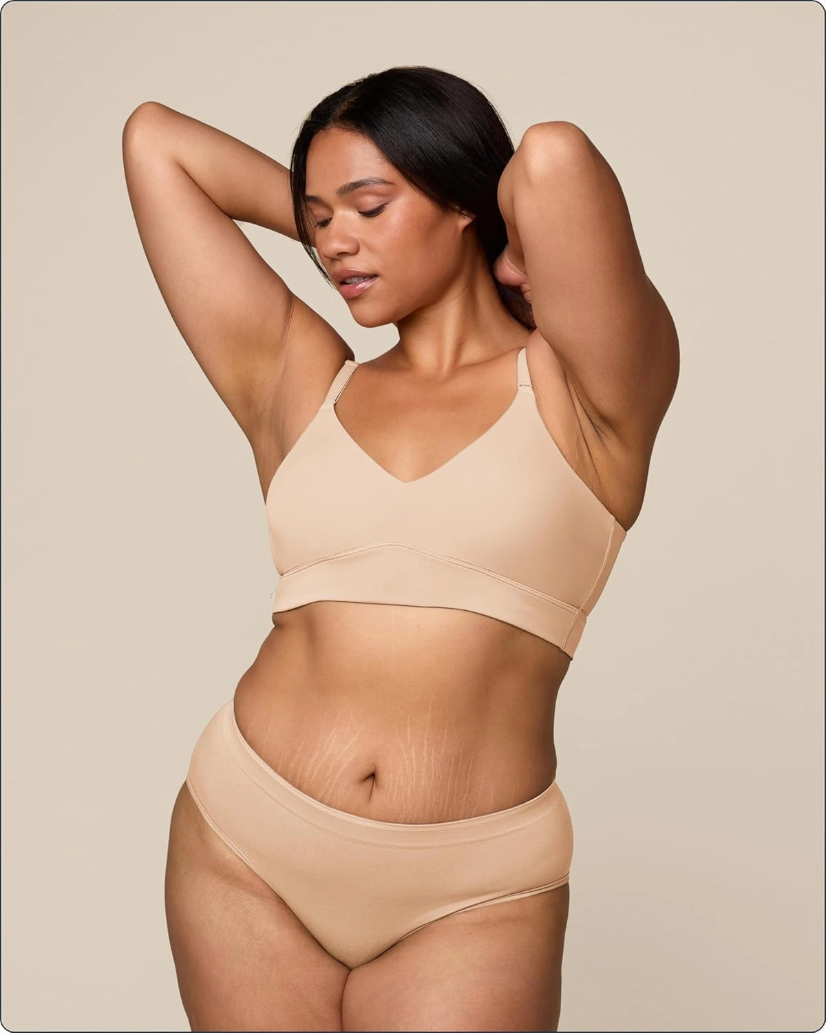Bliss Triangle Bralette - Ultra-Soft & Lightweight, Deep V Bralette for Women