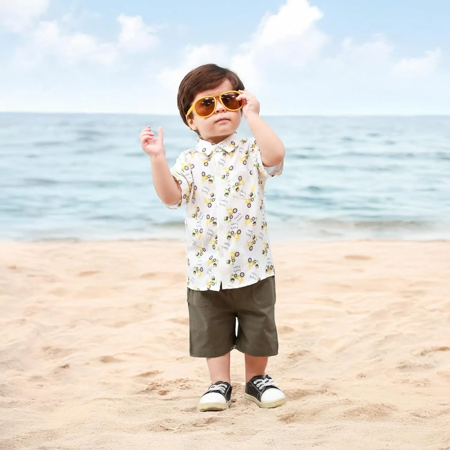 Booulfi Baby Boy Toddler Summer Clothes Wedding Birthday Outfits Suit for Boys T-Shirt and Shorts Set