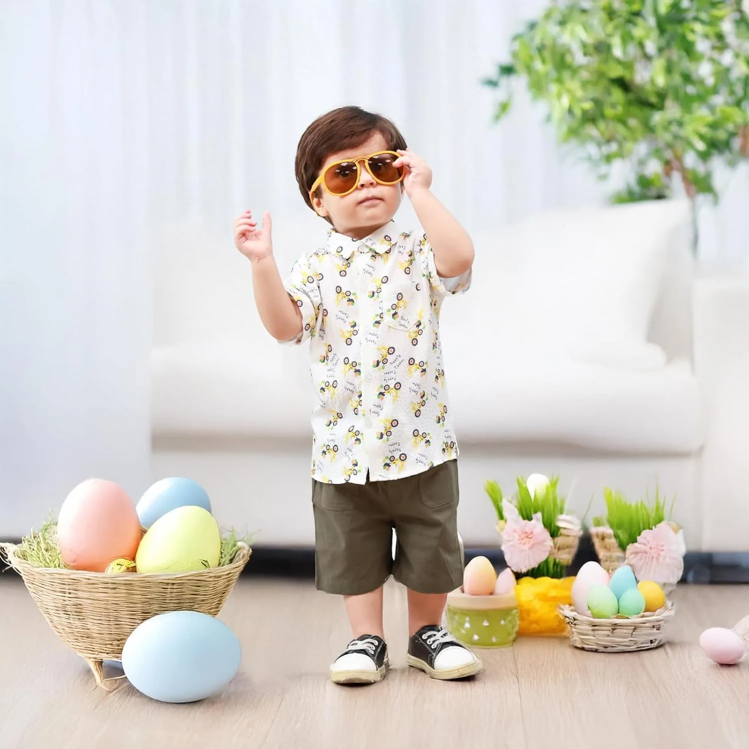 Booulfi Baby Boy Toddler Summer Clothes Wedding Birthday Outfits Suit for Boys T-Shirt and Shorts Set