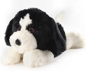 Border Collie Dog Plush Stuffed Animal, Microwave Heating Pads Animal for Cramps & Anxiety Relief, Heatable Cooling Lavender Scentsy Plush Buddy for Adults & Kids