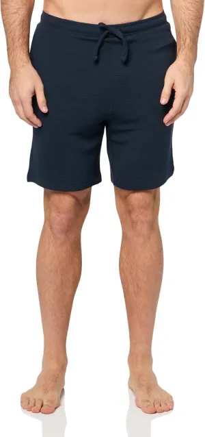 BOSS Soft Ribbed Sweat Shorts, Black Berry Blue, M