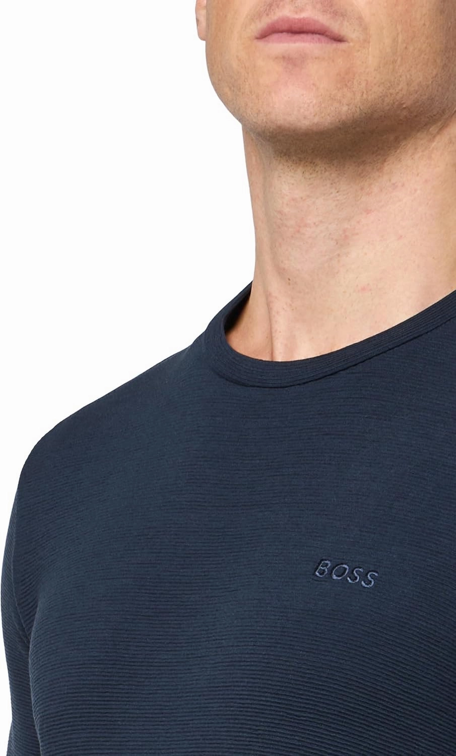 BOSS Men's Soft Ribbed Short Sleeve T-Shirt