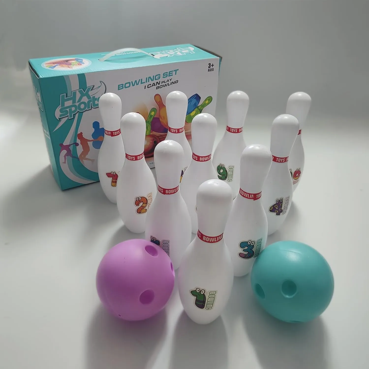 Bowling Set for Kids and Adults, Christmas Birthday Party Games, Kids Education Motor Skills Toys,Perfect Outdoor Toys