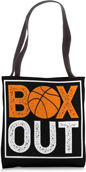 Box Out Basketball Rebound Rebounding Baller Sport Coach Tote Bag
