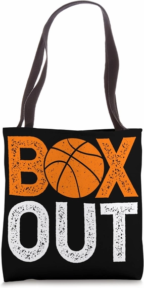 Box Out Basketball Rebound Rebounding Baller Sport Dunking Tote Bag