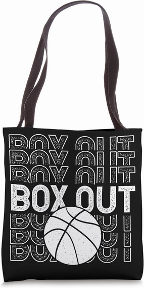 Box Out Basketball Rebound Rebounding Baller Sport Player Tote Bag