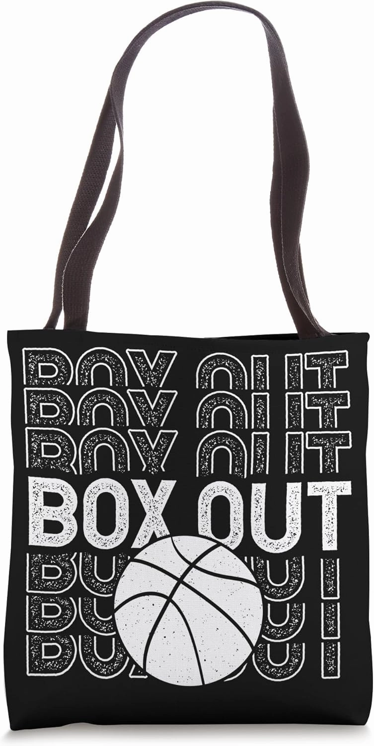 Box Out Basketball Rebound Rebounding Baller Sport Player Tote Bag