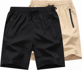 Boys Running Shorts Quick Dry Lightweight Athletic Shorts with Zipper Pockets for Workout Gym Training Outdoor
