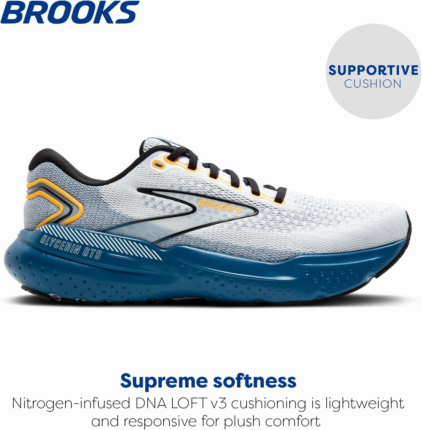 Brooks Men's Glycerin GTS 21 Supportive Running Shoe