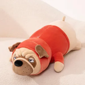 Bulldog Soft Stuffed Animal, Squishy Plush Toy 27.5'', Long Body Cuddle Pillow for Anxiety, Emotional Support, for Kids, Girl, Adults, Girlfriend, Birthday Gift, Bed & Room Décor