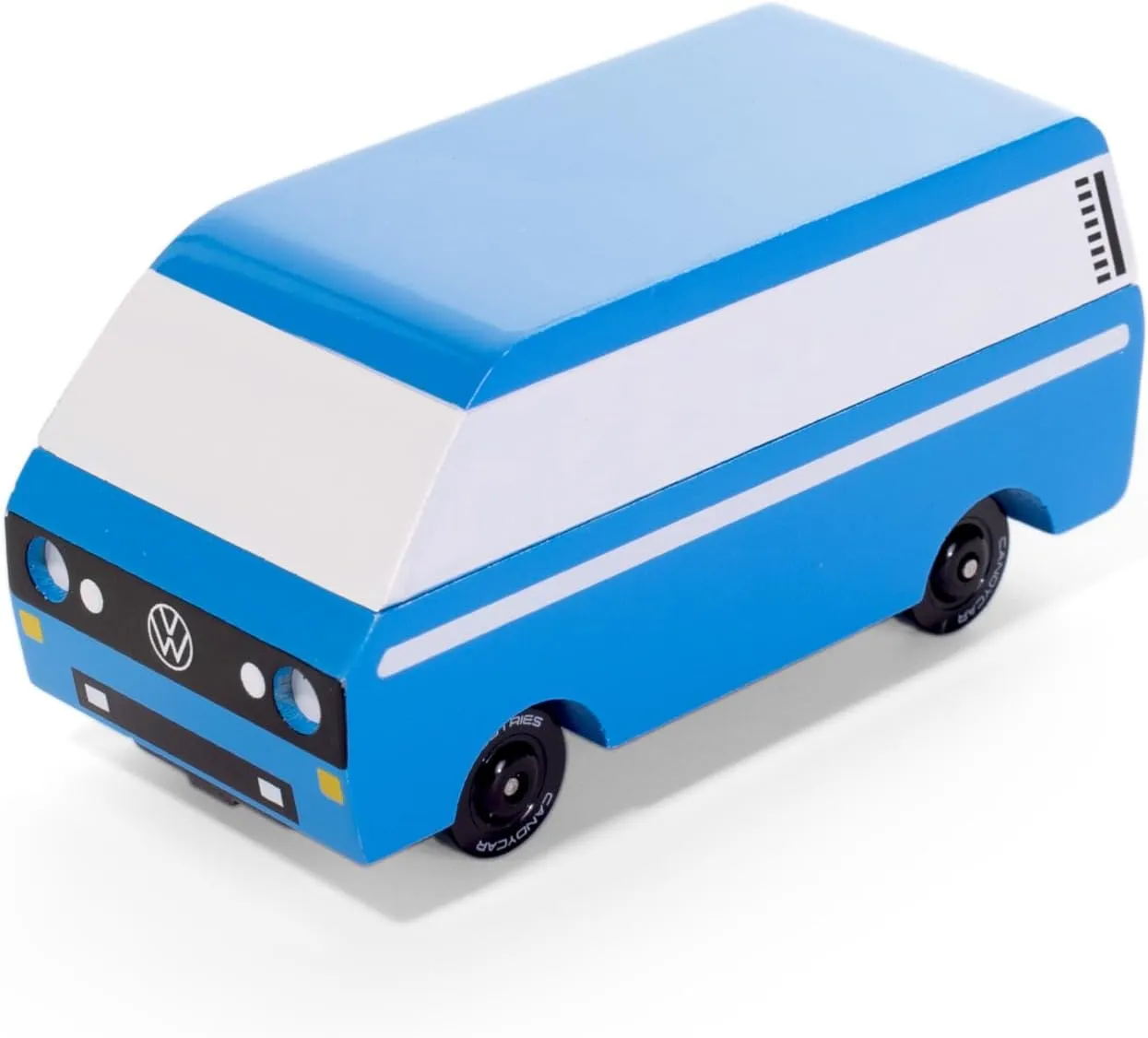CANDYCAR® Wooden Diecast Collection - VW Blue Van Diesel, Premium Handcrafted Beech Wood Toy Car