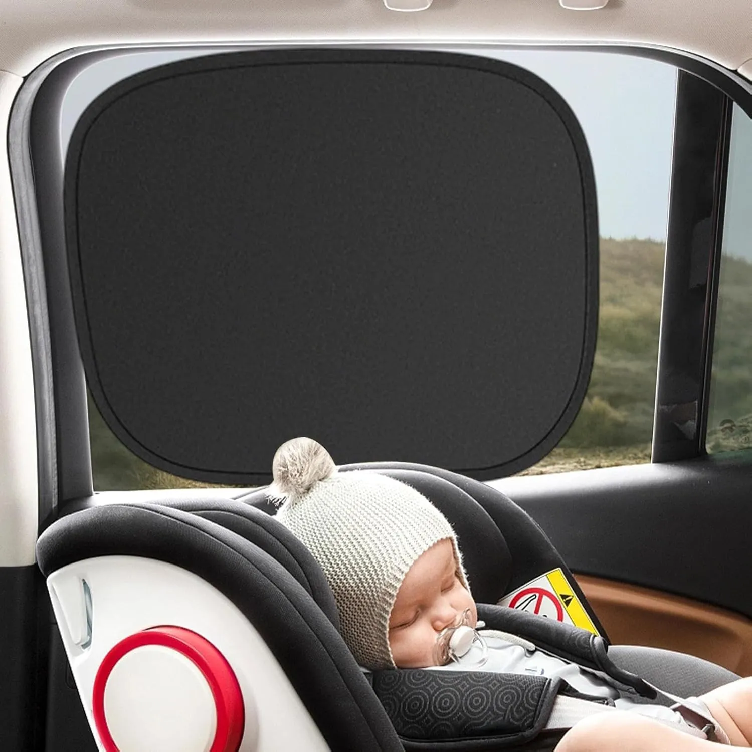 Car Window Shades - UV Protection Caar Window Screen | High Adsorption Electrostatic Film Window Sun Protector | Sun Shield for Strong-Light Blocking and UV Protection