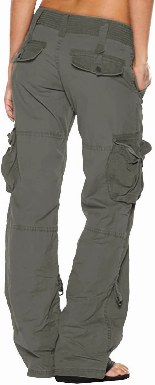 Cargo Pants for Women Mid Rise Pockets Baggy Trousers Loose Lightweight Hiking Pants Y2K Fashion Boyfriend Streetwear Pants