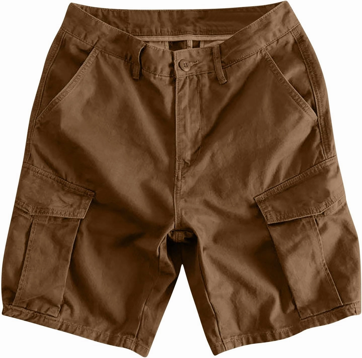 Cargo Shorts for Men 5 Inch Relaxed Fit Button-Fly Quick Dry Stretch Lightweight Tactical Wear Hiking with Multi Pockets