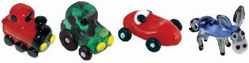 cart set Miniature Collectible, Pack of 4
