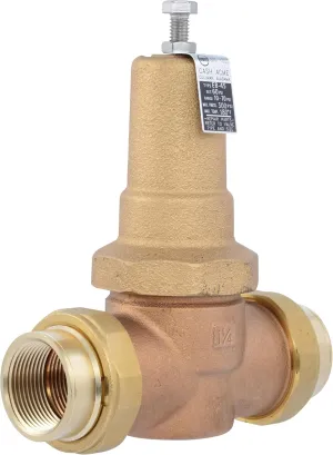Cash Acme EB45 Pressure Regulating Valve, Double Union, 1-1/4 Inch NPT Female, Metal Top, 60 PSI, PVA35M-DUTH-60