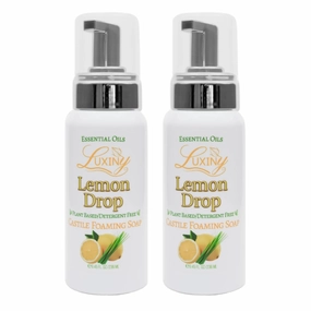 Castile soap, Liquid Foaming Hand Soap, All Natural Moisturizing Hand Wash for the Kitchen & Bathroom, Palm Oil Free, Vegan & Cruelty Free, Made in the USA, 8.45 oz., 2 Pack (Lemon Drop)