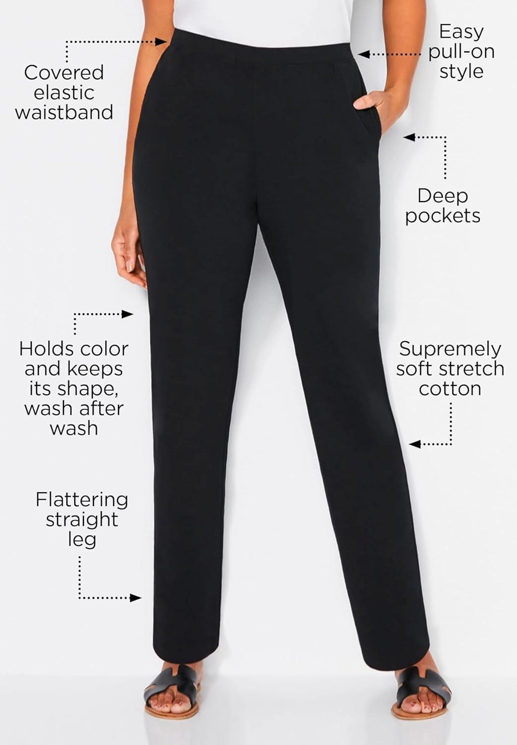 Catherines Women's Plus Size Suprema Pant