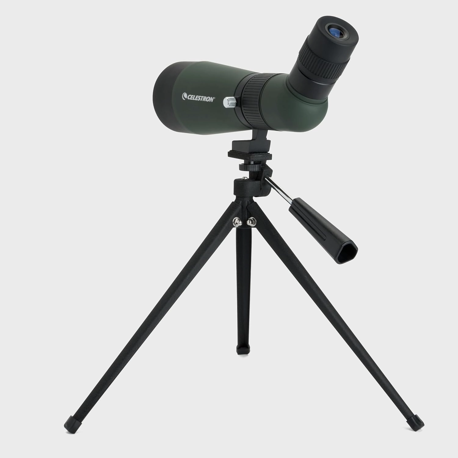 Celestron – LandScout 60mm Angled Spotting Scope – Fully Coated Optics – 12–36x Zoom Eyepiece – Rubber Armored – Tabletop Tripod and Smartphone Adapter