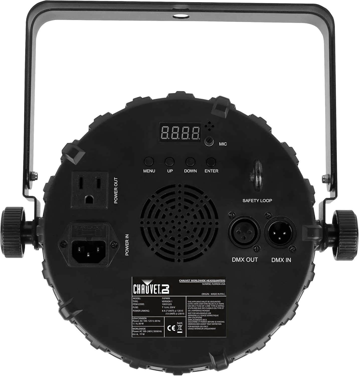 CHAUVET DJ, BLACK (FXPAR9)