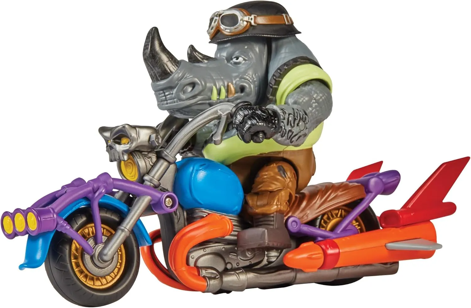 Chopper Cycle with Exclusive Rocksteady Figure by Playmates Toys