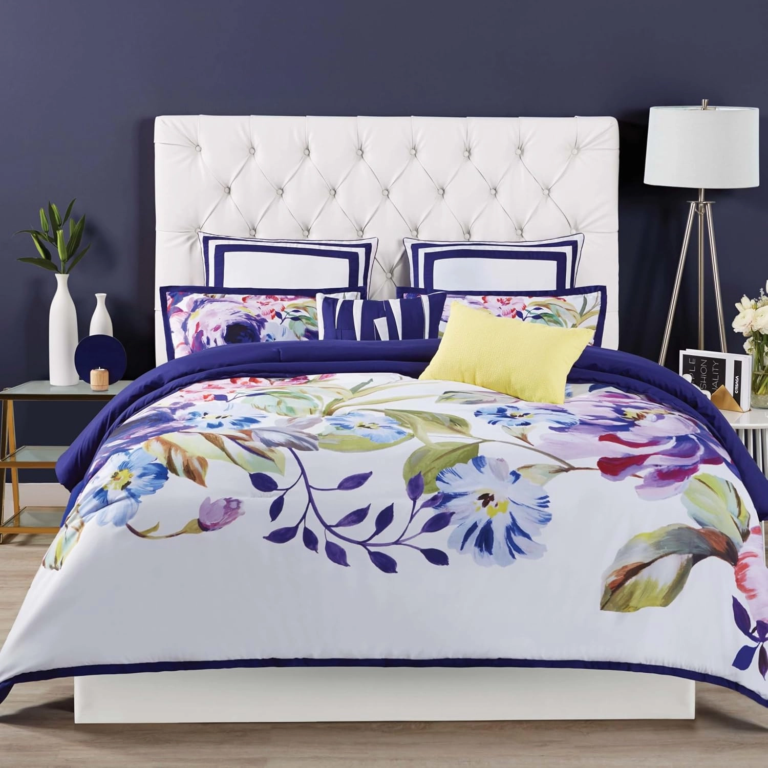 Christian Siriano CS1802KG-1500 Comforter Set Garden Bloom, King