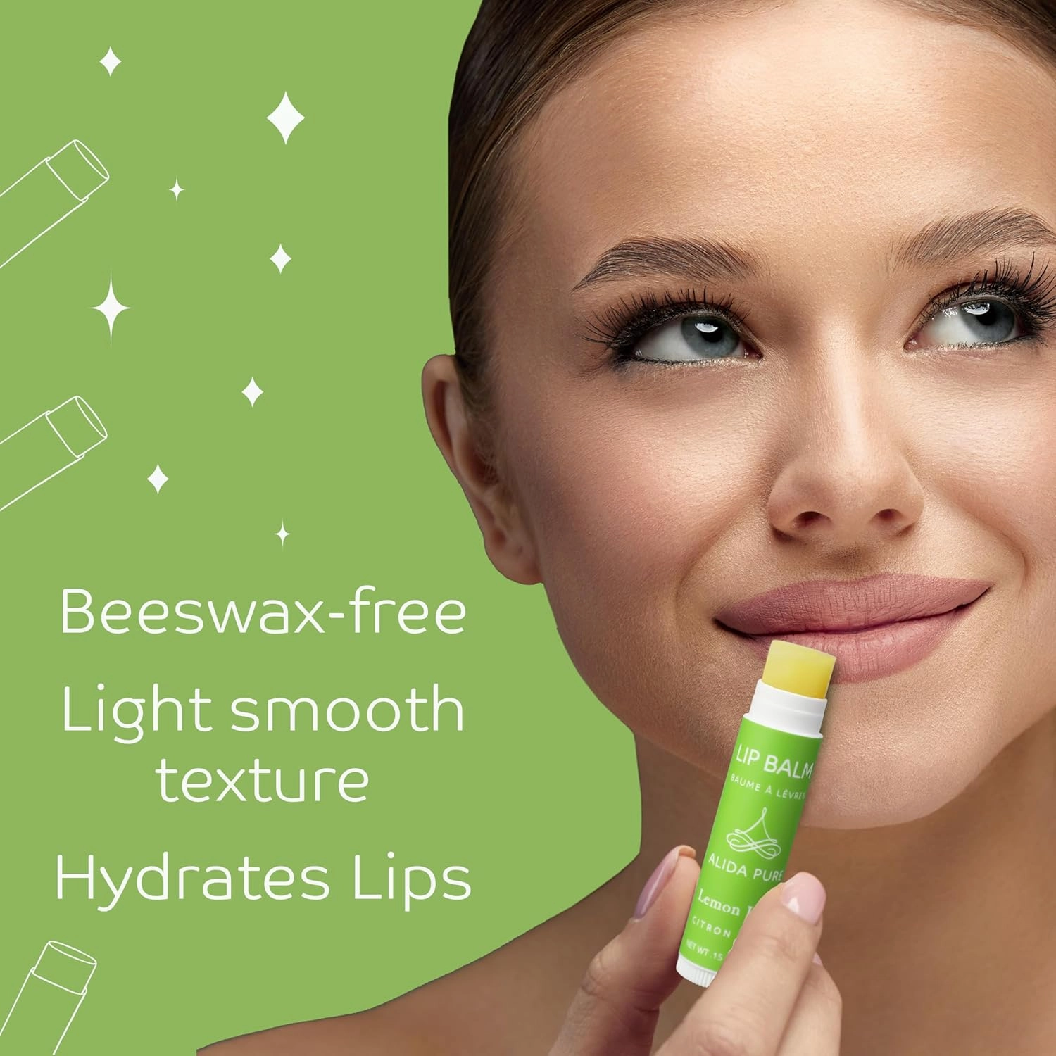 Citrus Lip Balm Collection, Vegan Set, Bees Wax Free, Coconut Oil Free, Avocado And, Organic Jojoba Oil, Vitamin E, Natural Moisturizer For Dry Cracked Lips, 3 Tube Set
