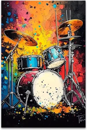 Colorful Drum Set 500 Piece Jigsaw Challenging Puzzle Game for Adults Kids Decompressing Toy Holiday Party Gifts Puzzles as Home Decor