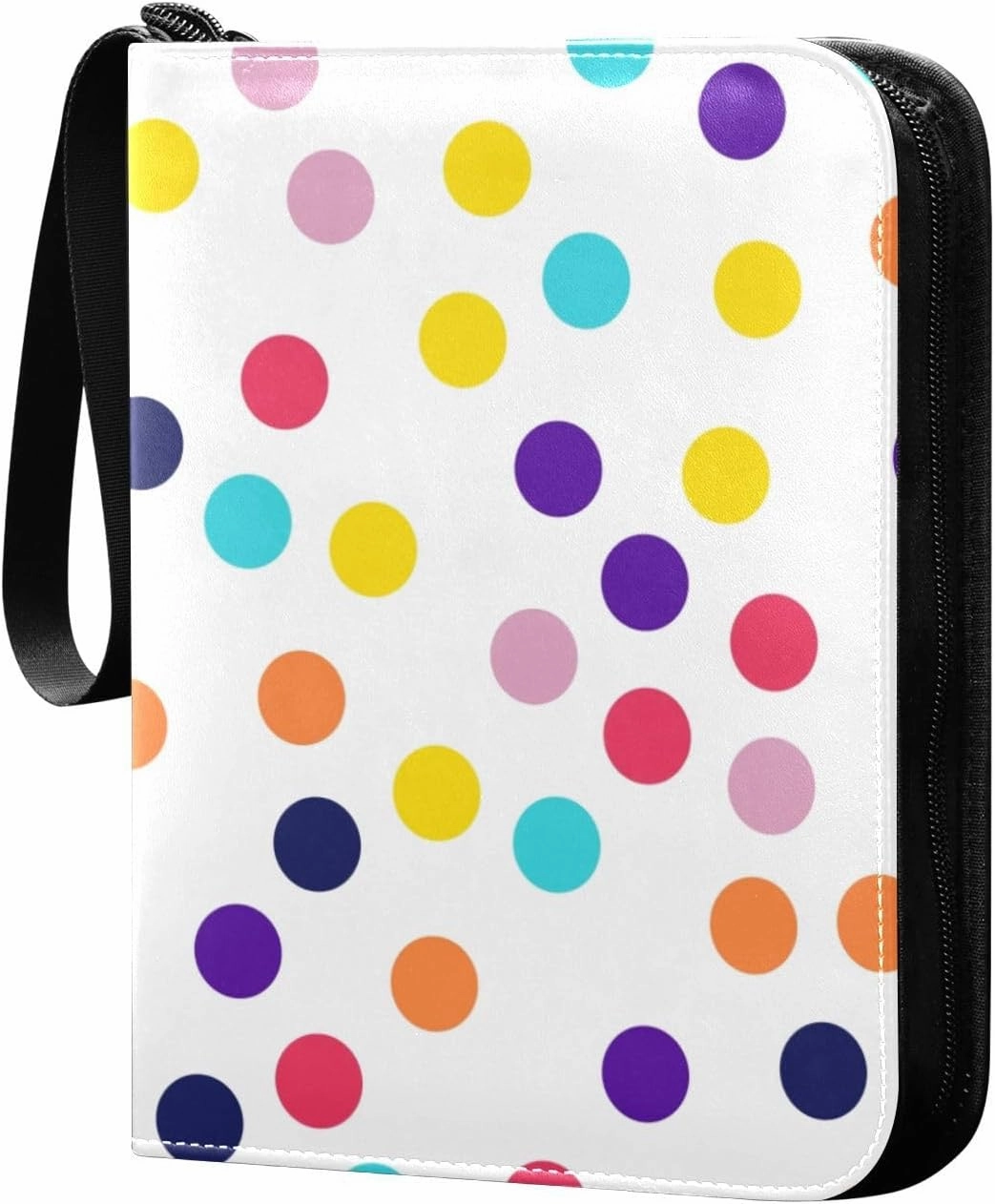 Colorful Polka Dots Card Binders 400 Pockets Football Card Binder Card Holder Protectors Set