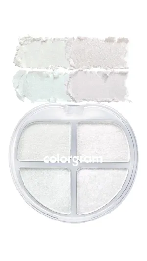 COLORGRAM TINTIN DORY EYESHADOW PALETTE 01 GLITTER DORY | 4 Color Compact Palette with Silky Smooth Texture & Strong Pigmentation | Travel-Friendly Collectible with Vibrant Shades