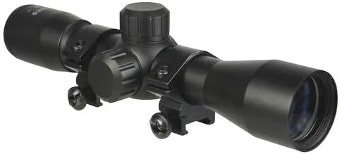 Compact Series 4x30 Rifle Scope with Ring Mounts Fits Weaver Picatinny Rails Fits Mossberg 715t MMR FLEX-22 Hi-Point Carbine Kel-Tec SU16 SU22 Rifles Ruger LC PC Carbine