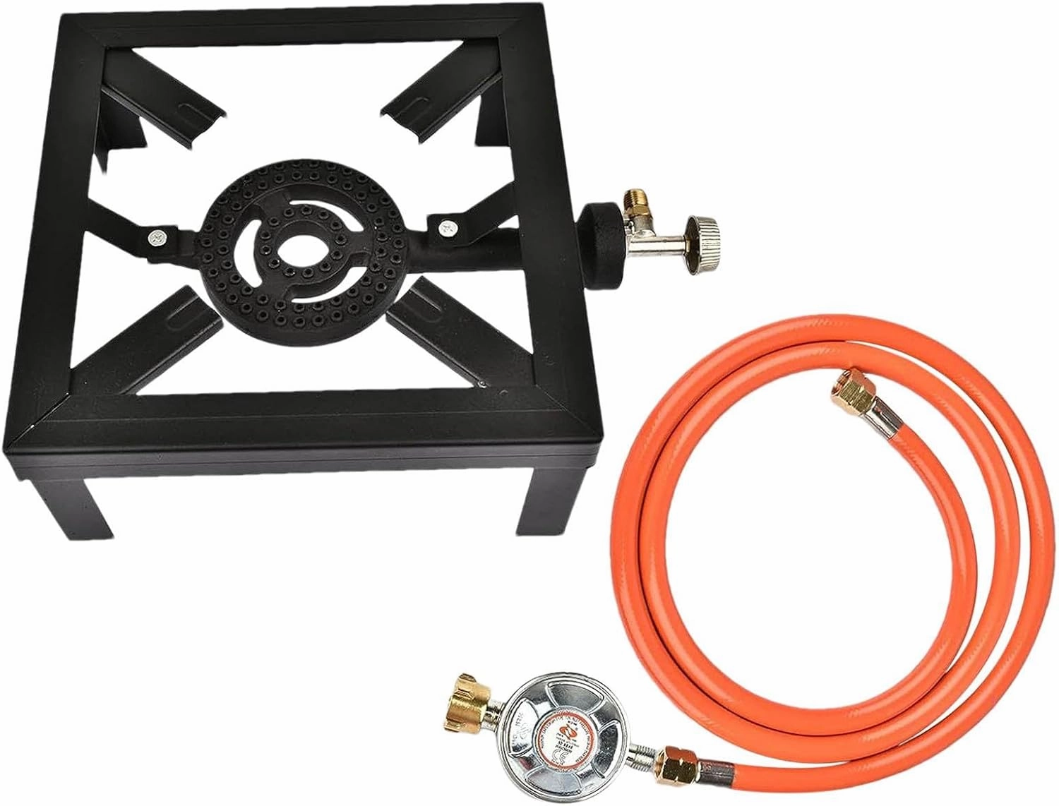 Compact Camp Stove Burner Portable Cast Iron Camping Stove,Iron Grill for Outdoor Stove | Boiling Ring Burner Grill Kit, No Assembly