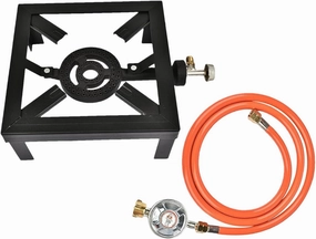 Compact Camp Stove Burner Portable Cast Iron Camping Stove,Iron Grill for Outdoor Stove | Boiling Ring Burner Grill Kit, No Assembly