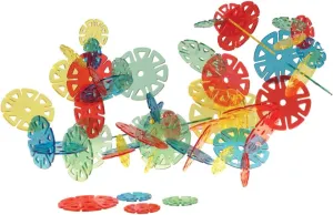 Constructive Playthings Toys Crystal Connectors Building Set for Kids, Set of 300
