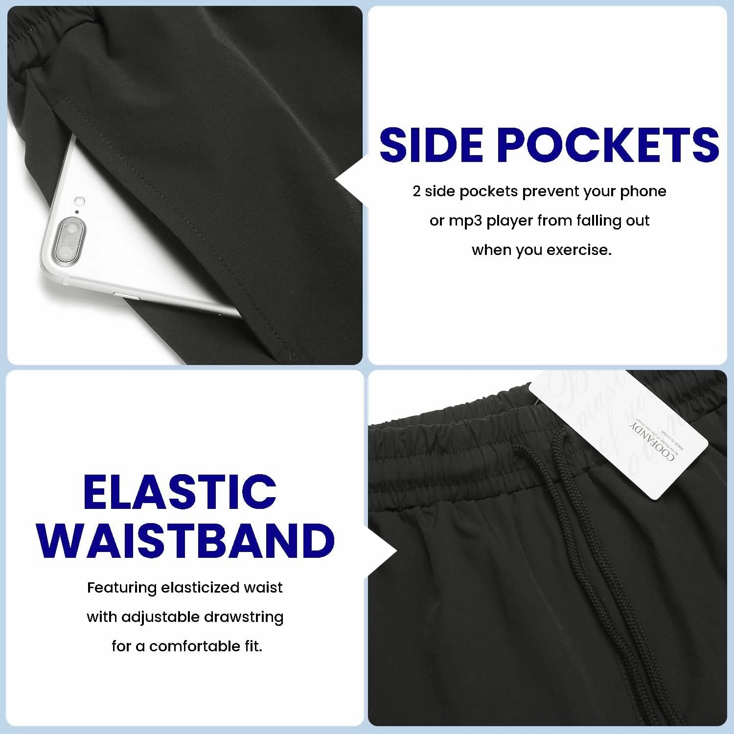 COOFANDY Men's 2 Pack Gym Workout Shorts 7 Inch Quick Dry Athletic Shorts Lightweight Running Shorts with Pockets