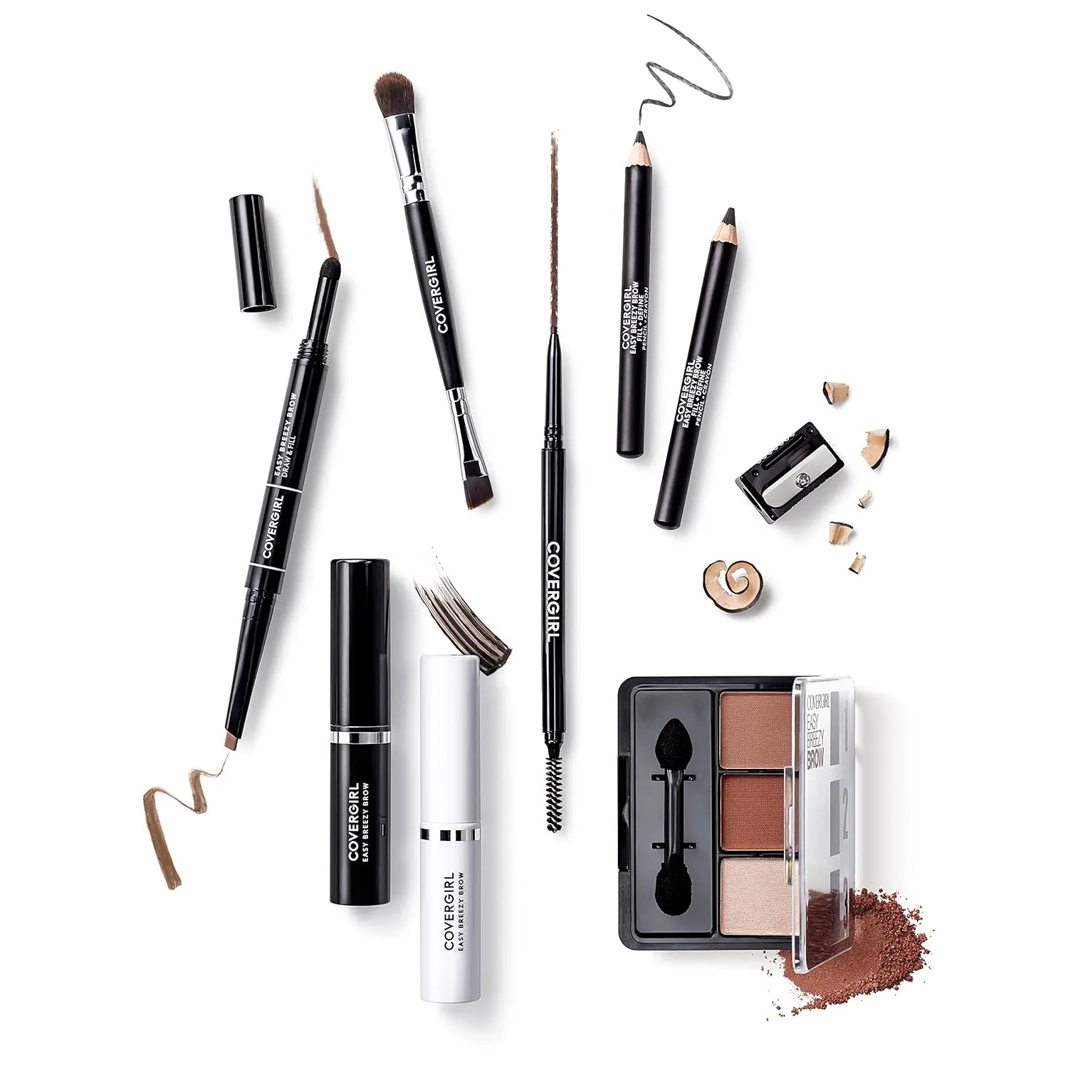 COVERGIRL - Easy Breezy Brow Volumizing Gel, Holds Brows for 24 Hours, Infused with Argan Oil & Biotin, 100% Cruelty-Free (Pack of 2)