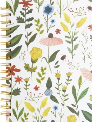C.R. Gibson Romantic Floral Spiral Notebook and Pen Set, 160 pgs.