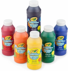 Crayola Washable Finger Paints (6ct), Toddler Paint Set, Nontoxic Finger Paint for Kids, Arts & Crafts Supplies for Toddlers, Easter Basket Essentials [Amazon Exclusive]