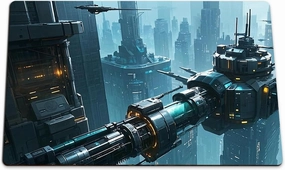 Cyber City MTG Playmat Trading Card Game MTG Game mat TCG CCG Mat Free Bag